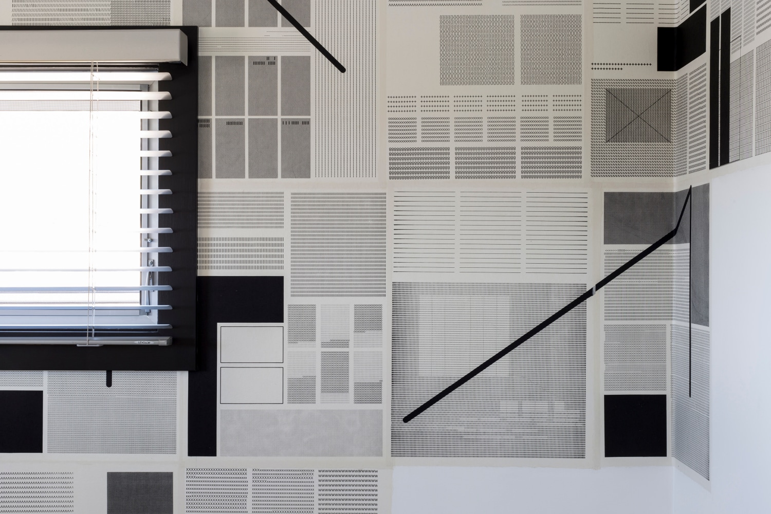 Pattern Fields: Multiple Stories Under Different Headlines #2 (detail)
2020
Silk screened Bristol vellum
Dimensions variable
Edition of 8, 2 AP