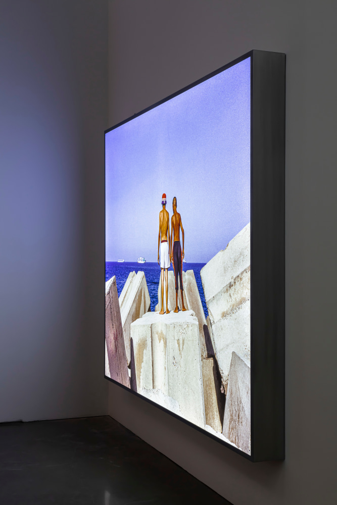 Kader Attia
Rochers Carr&amp;eacute;s
2007/2020
Lightbox
79 1/4 x 99 x 7 1/8 inches (201.3 x 251.5 x 18.1 cm)
Edition of 3, 2 AP