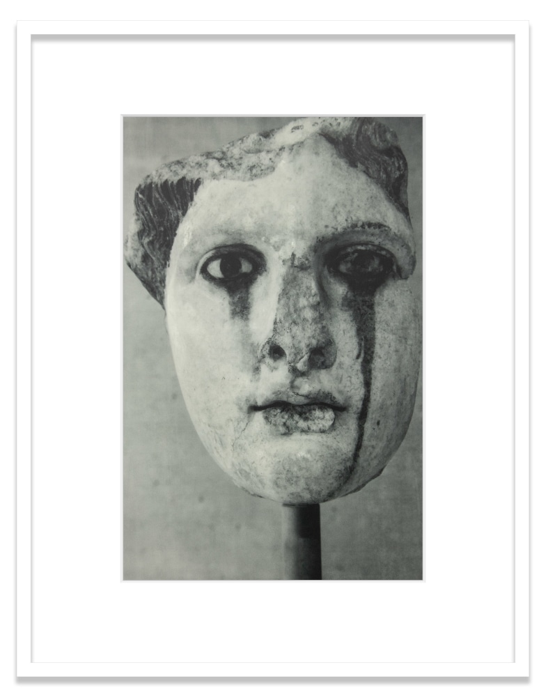 James Welling
Head of a goddess. 2nd century A.D. marble imitation of a 5th-4th century B.C. chryselephantine (gold and ivory) sculpture
2019
Oil pigment, electrostatic print on polyester (Winsor &amp;amp; Newton Artists&amp;#39; Oil Color, HP Color LaserJet CP5225 on Pronto Plate)
Image Dimensions:&amp;nbsp;17 1/4 x 11 1/2 inches (43.8 x 29.2 cm)
Framed Dimensions:&amp;nbsp;24 x 18 3/4 inches (61 x 47.6 cm)
Edition&amp;nbsp;of 5 +&amp;nbsp;2 AP
$15,000

DOUBLE CLICK IMAGE FOR MORE VIEWS