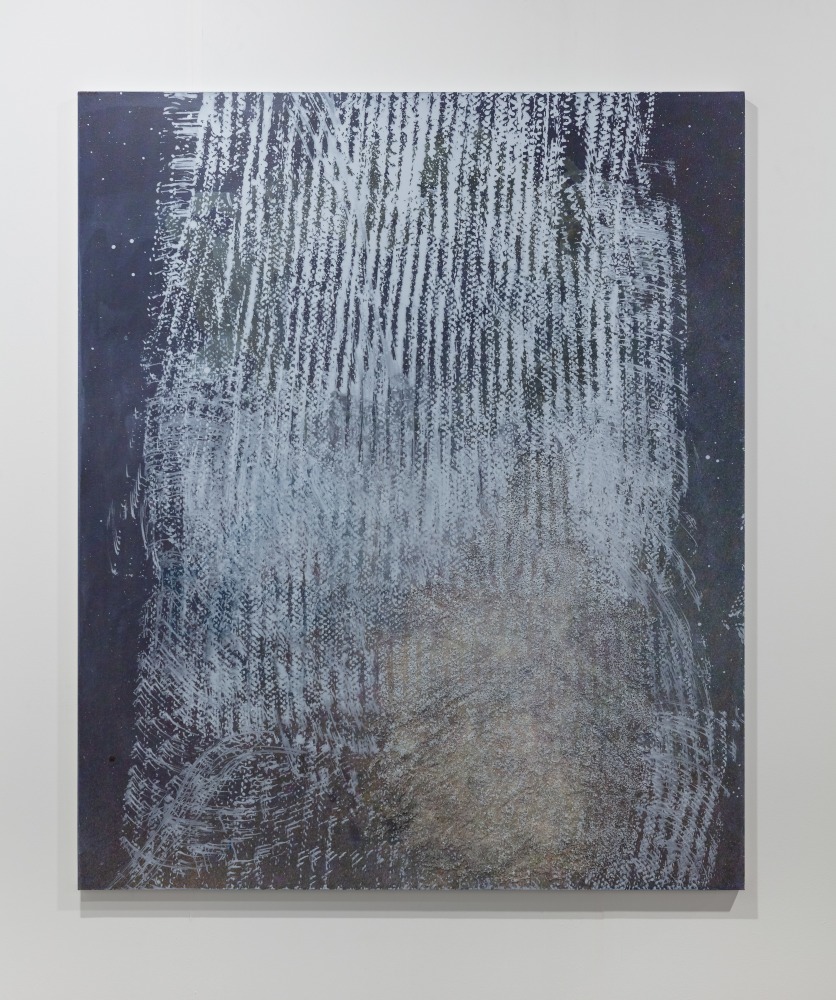 Sergej Jensen
Untitled (Net Crown)
2019
Acrylic, UV print, glass beads, and thread on linen
73 x 61&amp;nbsp;inches (185.4 x 154.9&amp;nbsp;cm)