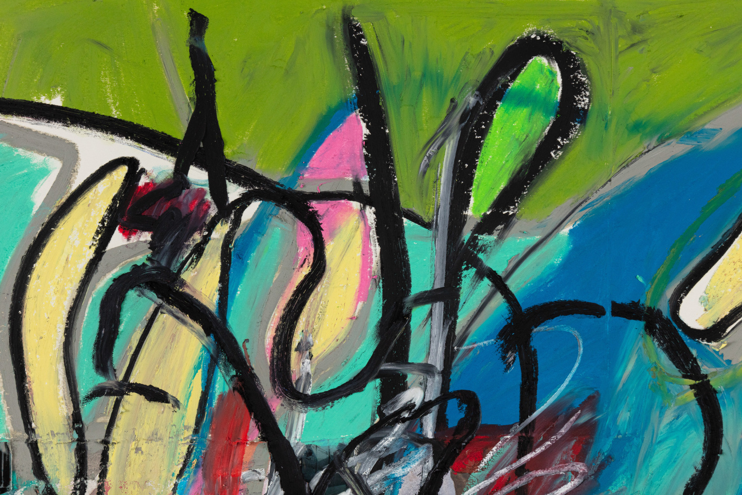 Elliott Hundley
10.1.20.1&amp;nbsp;(detail)
2020
Oil, oil stick, graphite, and collage on paper
60 x 86 3/4 inches (152.4 x 220.3 cm)
$60,000