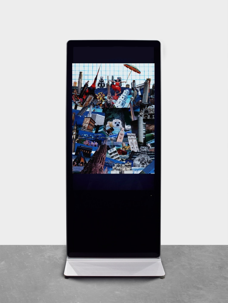 Catherine Opie
Untitled #5 (Political Collage)
2019
Digital video on monitor
1:52, looped
75 1/4 x 31 1/2 &amp;nbsp;x 17 &amp;nbsp;inches (191 x 80 x 43 cm)
Edition&amp;nbsp;of 3 +&amp;nbsp;2 AP
$75,000

DOUBLE CLICK IMAGE FOR MORE VIEWS