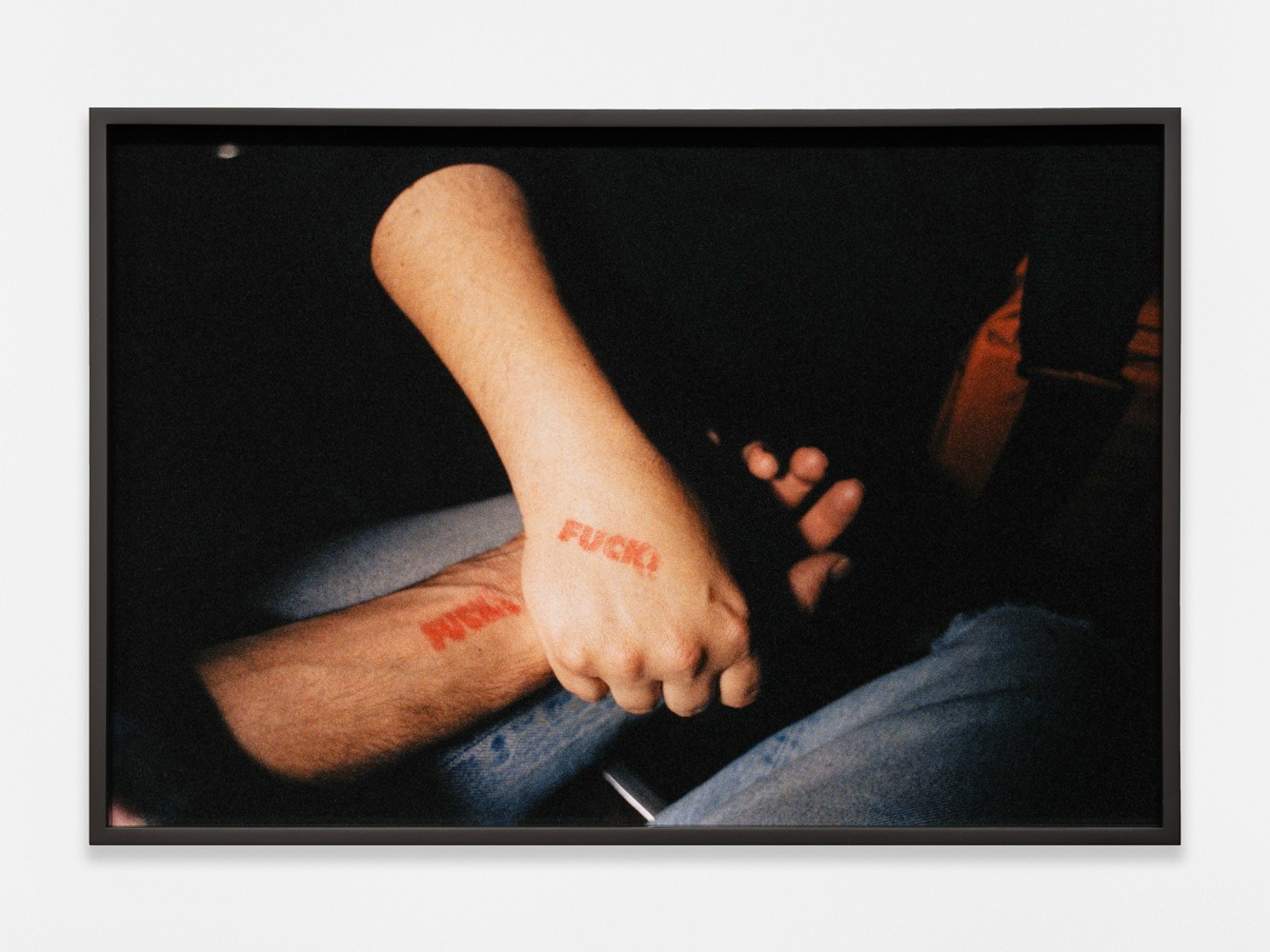 Catherine Opie
FUCK!, 1992
1992/2024
Pigment print
16 1/2 x 24 1/2 x 1 1/2 inches (41.9 x 62.2 x 3.8 cm)