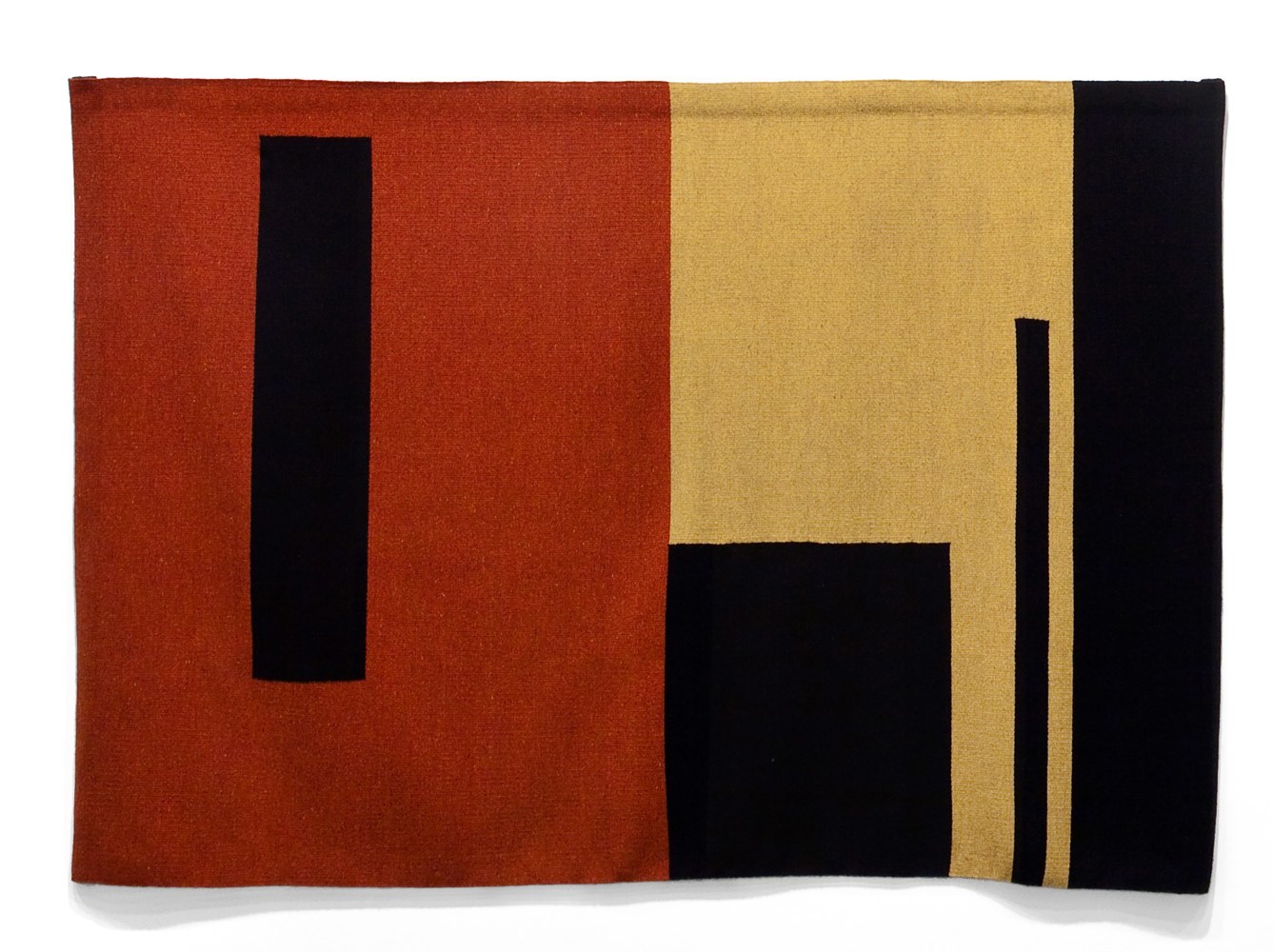 A-Z Cover Series 2: Subjective Composition (Rust and Gold Geometric)
2012
Wool
53 x 73 1/8 inches (134.6 x 185.7 cm)