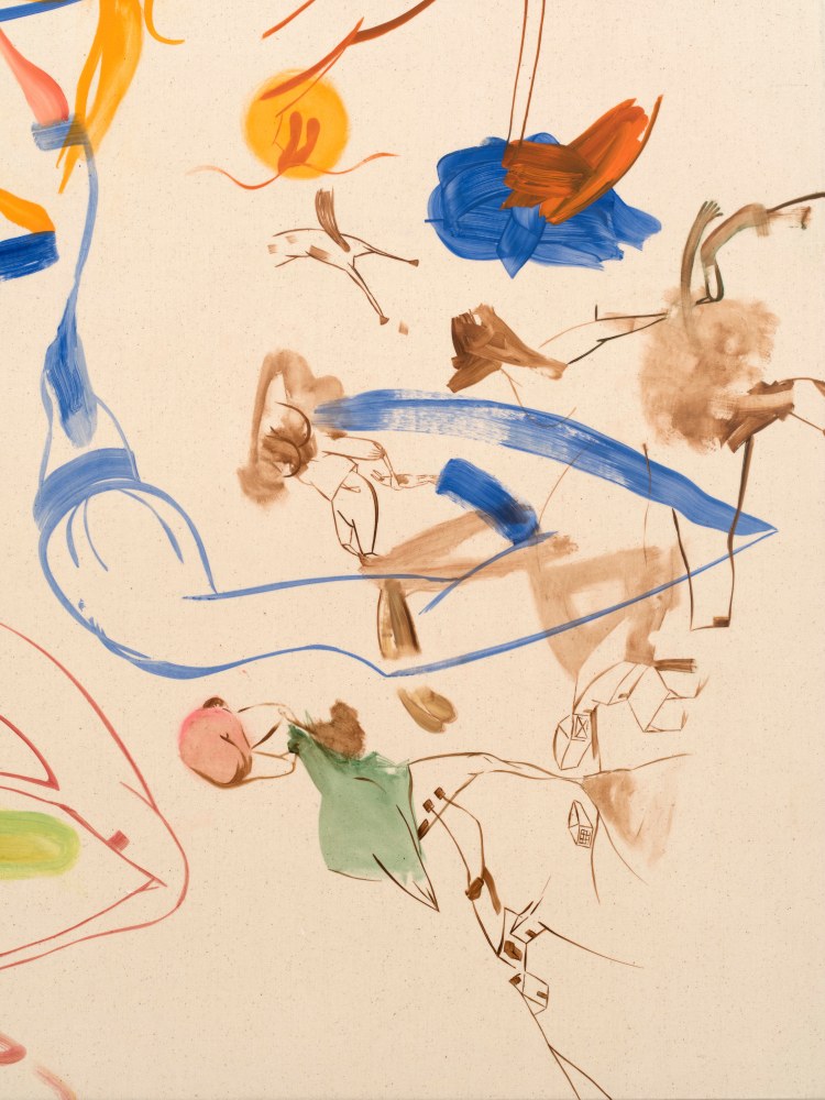 Sue Williams
Leggy&amp;nbsp;(detail)
2021
Oil on canvas
50 x 60 inches (127 x 152.4 cm)
$100,000