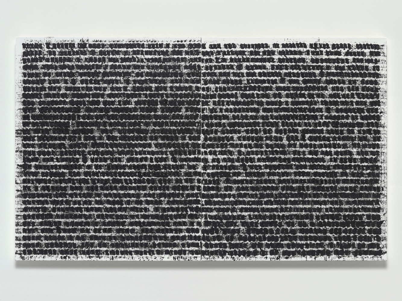 Glenn Ligon
Redacted #2
2023
Oil stick and gesso on two canvases
Overall: 47 1/4 x 78 x 1 3/4 inches (120 x 198 x 4.4 cm)