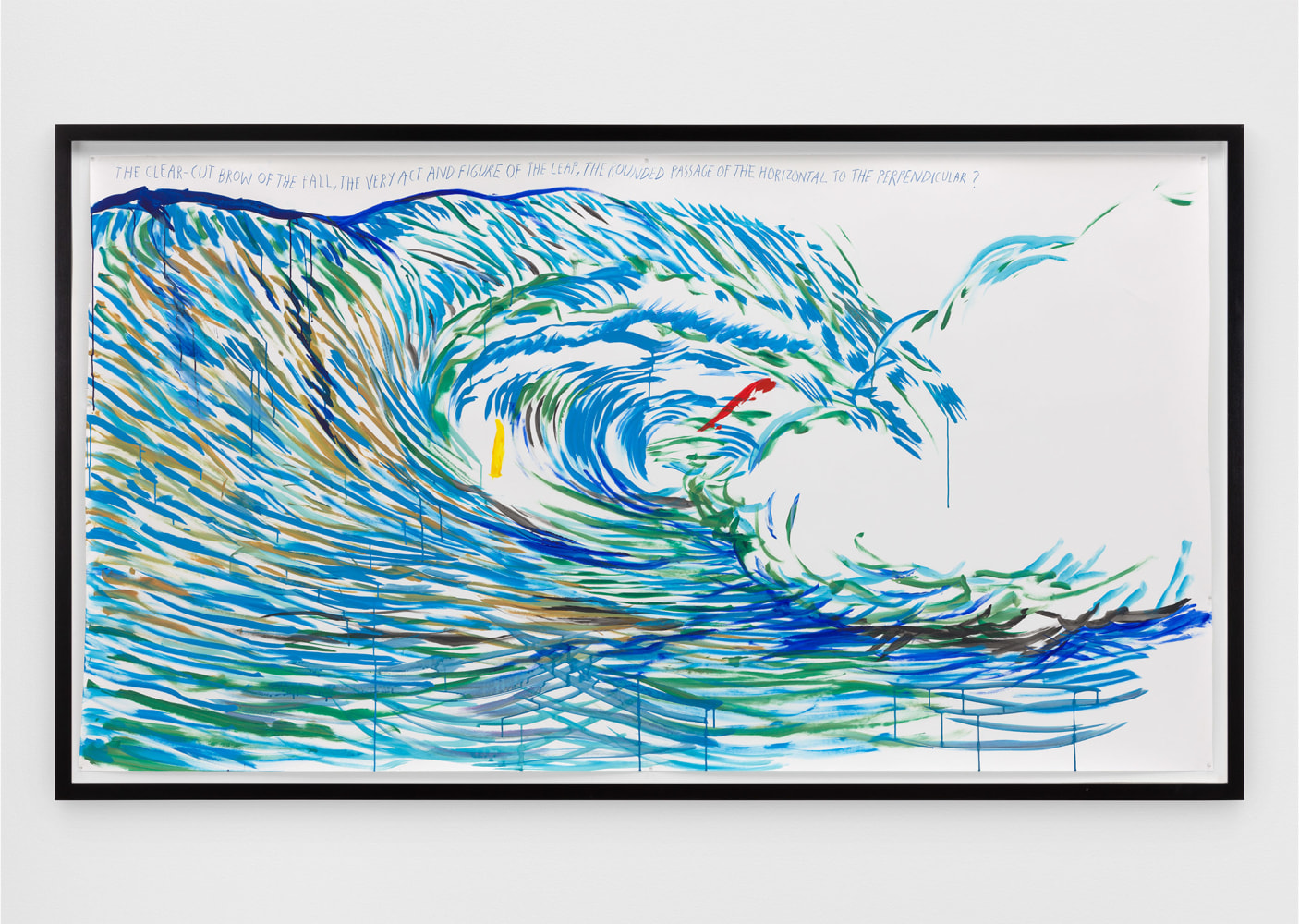 Raymond Pettibon
No Title (The Clear-cut brow)
2020
Acrylic, ink, and colored pencil on paper
59 5/8 x 108 inches (151.4 x 274.3 cm)

$1,200,000

DOUBLE CLICK IMAGE FOR MORE VIEWS