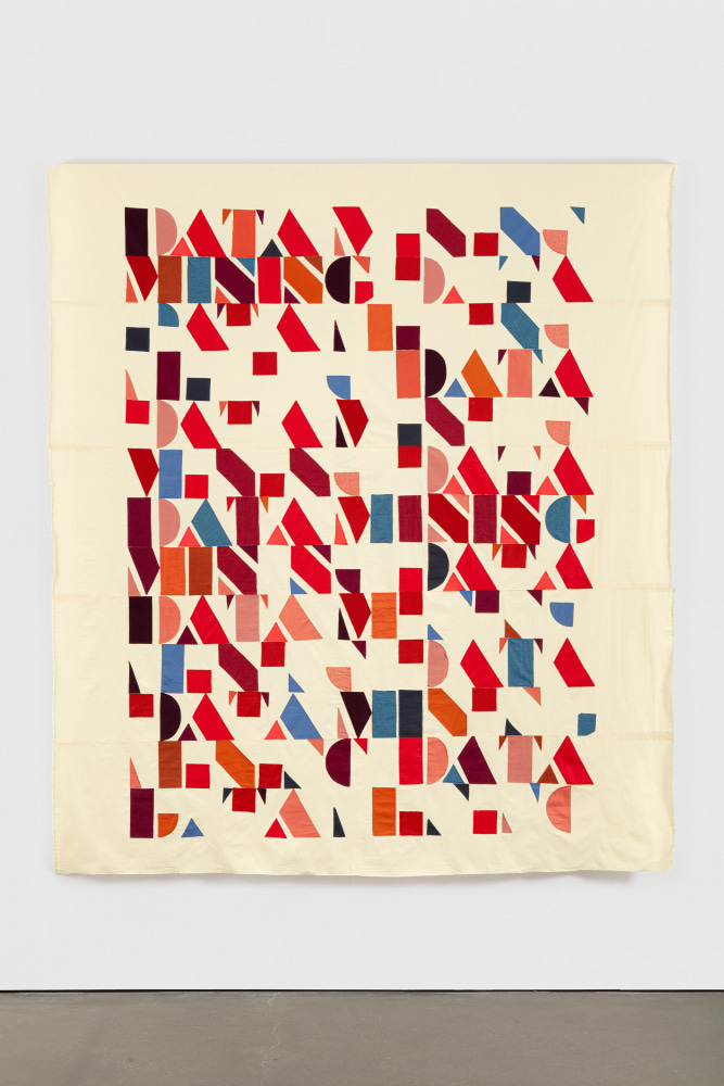 Data Mining
2020
Mixed fabrics
112 1/2 x 99 x 3 inches (285.8 x 251.5 x 7.6 cm)