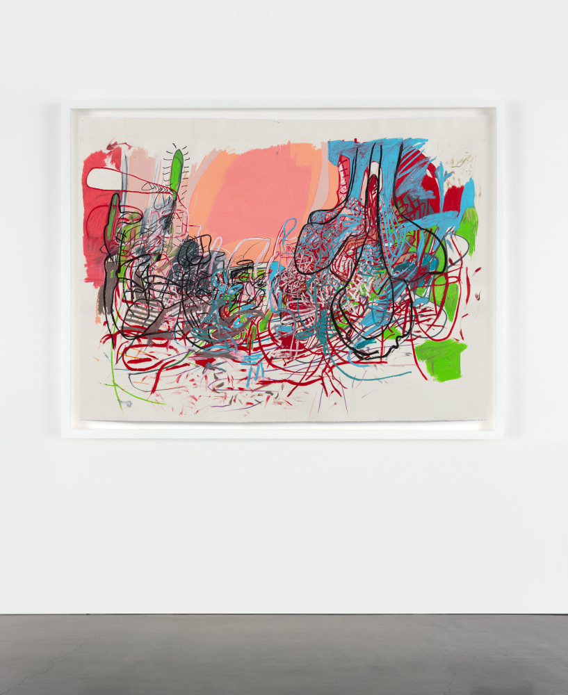Elliott Hundley
16.1.20.1
2020
Oil stick on paper
64 1/4 x 86 7/8 inches (163.2 x 220.7 cm)
$65,000
