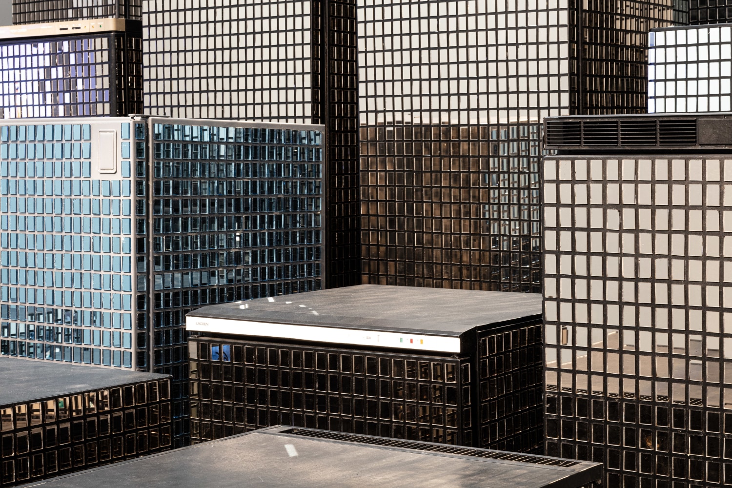 Kader Attia
Untitled (Skyline)
2007
Refrigerators, mirror fragments

Dimensions variable