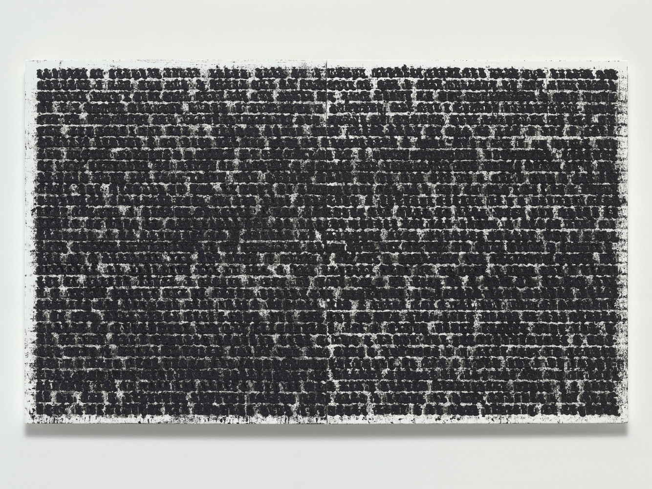 Glenn Ligon
Redacted #4
2023
Oil stick and gesso on two canvases
Overall: 47 1/8 x 78 x 1 3/4 inches (119.7 x 198 x 4.4 cm)