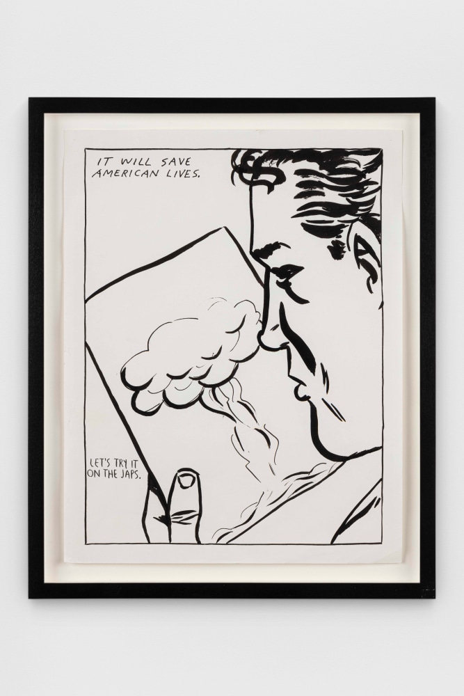 Raymond Pettibon
No Title (It will save)
1987
Pen and ink on paper
14 x 11 inches (35.6 x 27.9 cm)