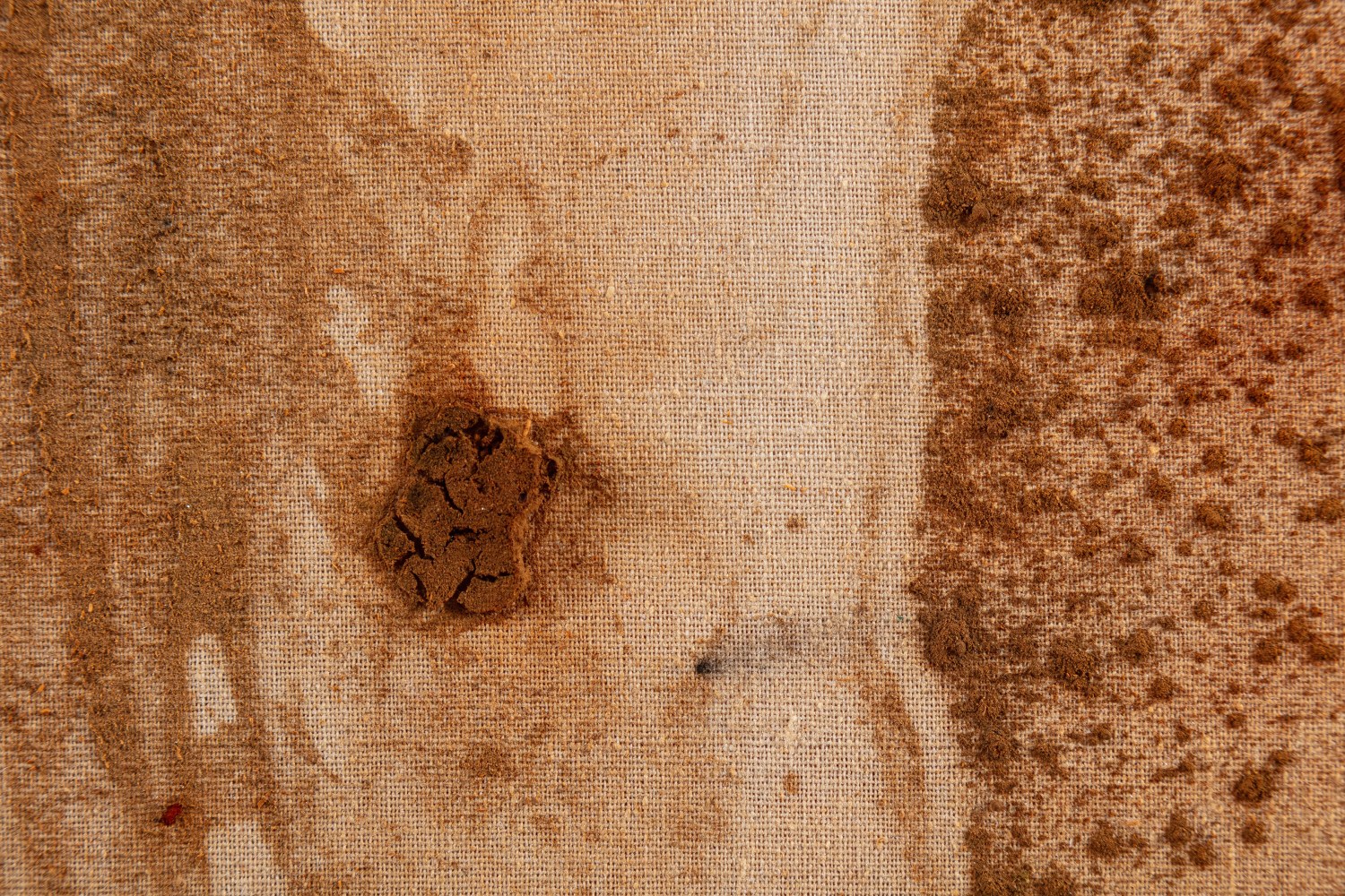 Kader Attia
Untitled&amp;nbsp;(detail)
2020
Henna and thread on canvas
75 3/4 x 52 3/4 x 1 inches (192.4 x 134 x 2.5 cm)