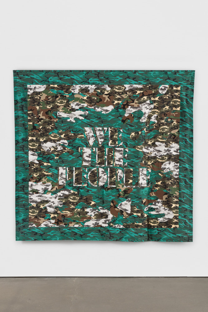 We The People
2020
Mixed fabrics
105 x 110 x 3 inches (266.7 x 279.4 x 7.6 cm)