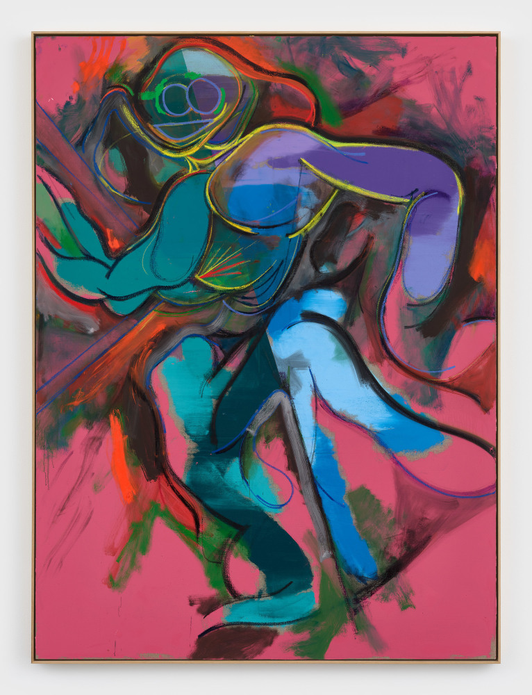 Daniel Richter
Not SO FUNKY TIMES
2024
Oil on canvas
91 3/4 x 68 1/8 inches (233 x 173 cm)