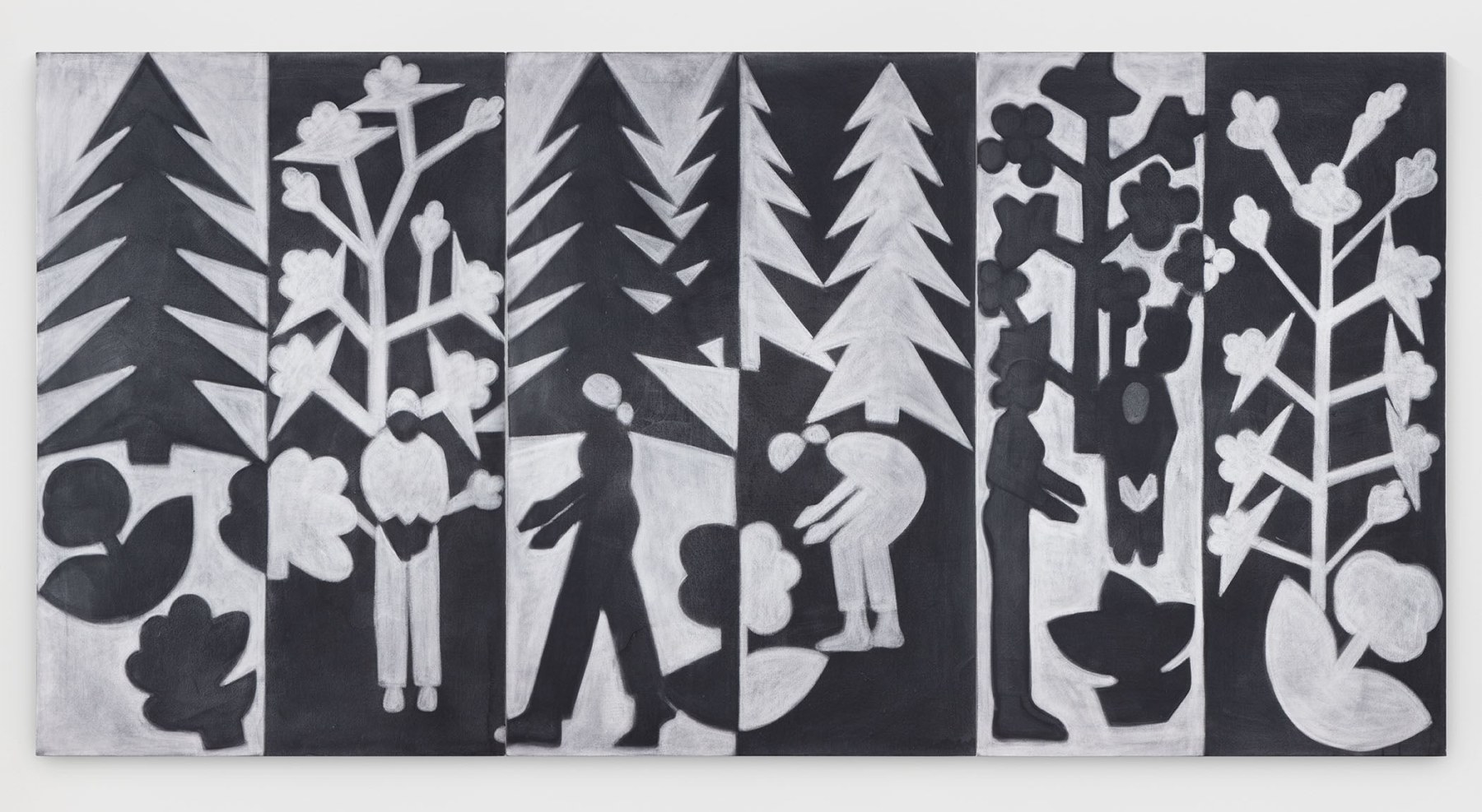 Silke Otto-Knapp
Forest
2019
Watercolor on canvas
3 panels, overall:
59 1/8 x 118 1/8 x 3/4 inches (150 x 300 x 1.9 cm)
$75,000

DOUBLE CLICK IMAGE FOR MORE VIEWS