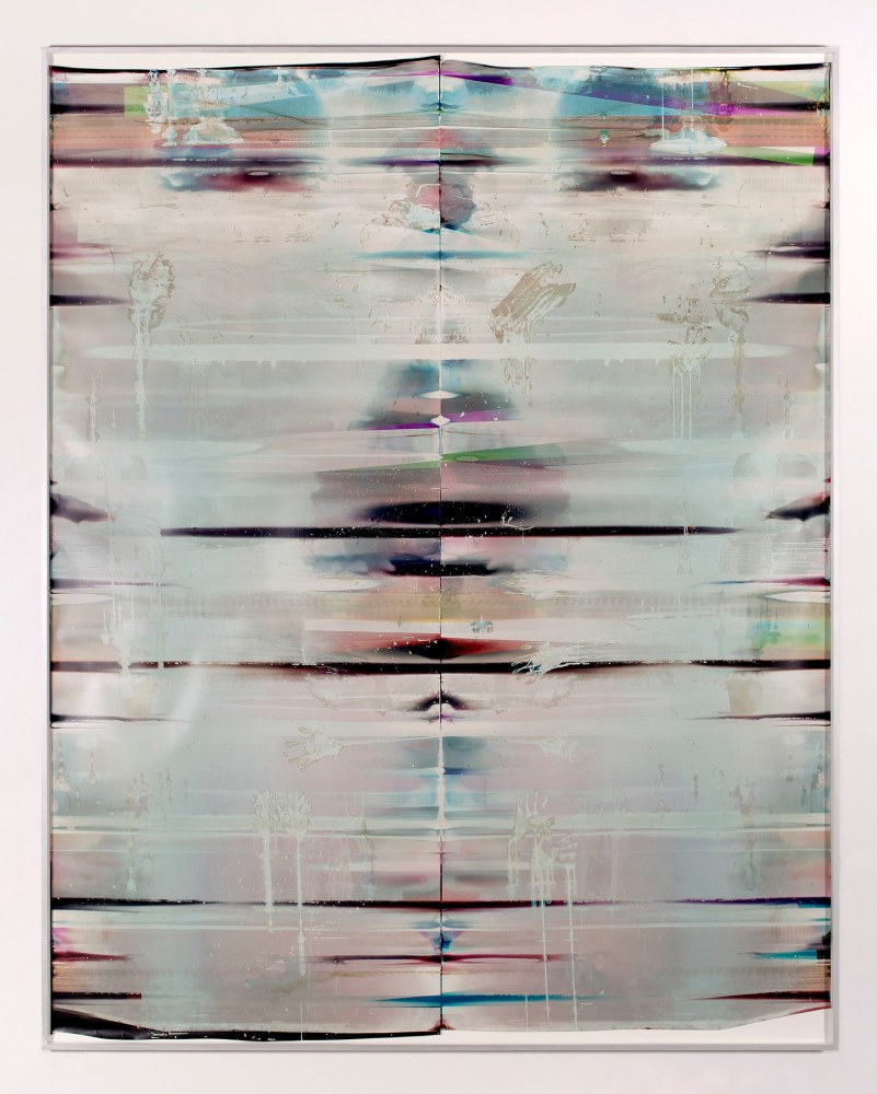 Cross-Contaminated Inverted RA4 Contact Print (MYC/Six Magnet: Los Angeles, California, April 11, 2016; Fujicolor Crystal Archive Super Type C, Em. No. 112-006; Kodak Ektacolor RA Bleach-Fix and Replenisher; Kreonite KM IV 5225 RA4 Color Processor, Ser. No. 00092174; 07216)
2017
Color photographic paper
101 5/8 x 129 1/8 inches (258.1 x 328 cm)