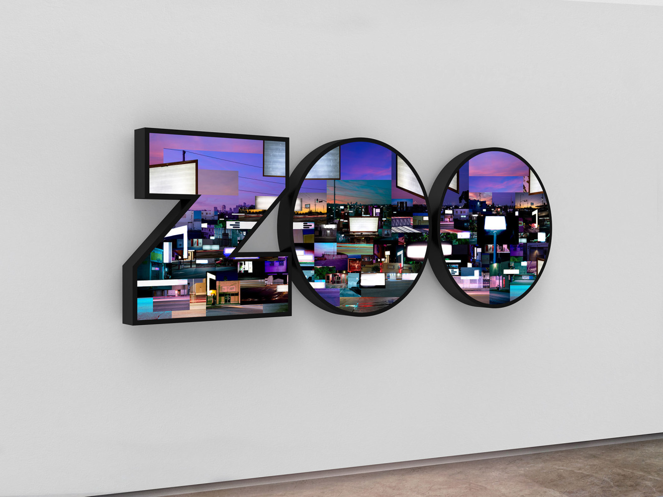 ZOO
2020
Chromogenic transparency on acrylic in aluminum lightbox with LEDs
39 1/2 x 122 7/8 x 7 inches (100.3 x 312.1 x 17.8 cm)
​Edition of 4, 2 APs
&amp;nbsp;