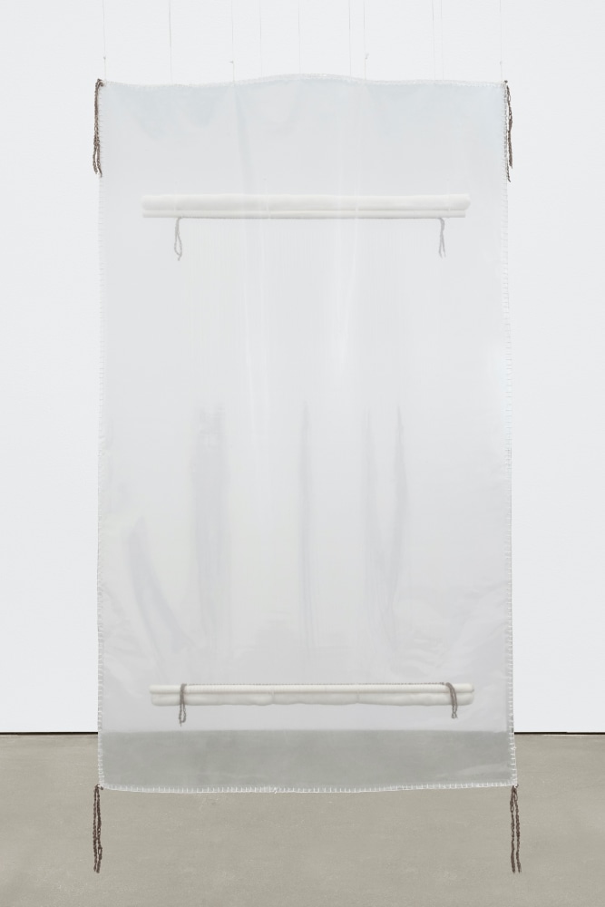 Eric-Paul Riege
blankets have warmed us for a long time why not just keep making MORE. Make a blanket for a blanket&amp;mdash;they get cold 2 .
2021
Mixed fibers and materials
Artwork Dimensions, 2 panels overall:
100 1/2 x 51 3/4 x 24 inches (255.3 x 131.4 x 61 cm)

DOUBLE CLICK IMAGE FOR MORE VIEWS