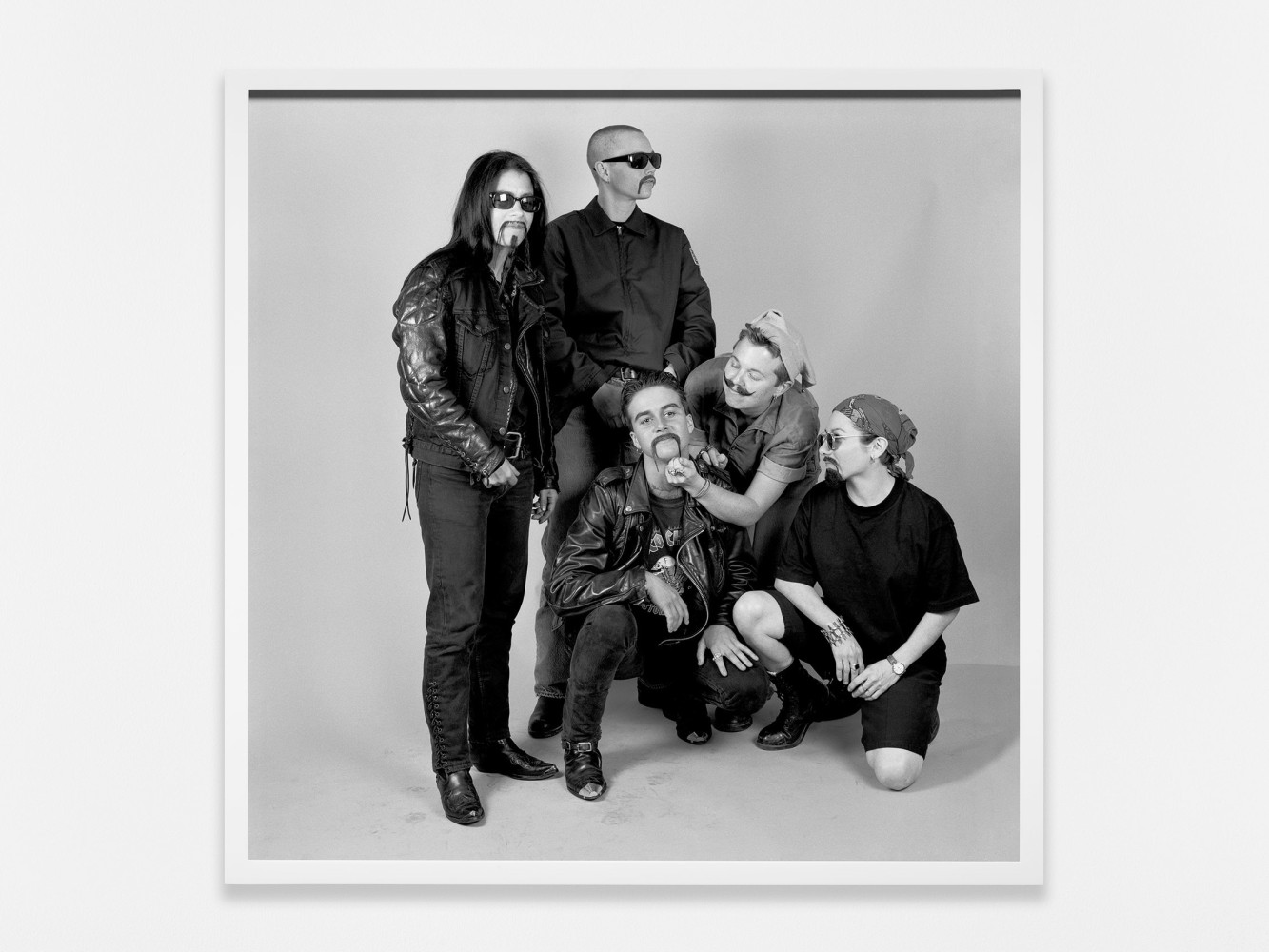 Catherine Opie
Being and Having Gang, 1990
1990/2024
Pigment print
16 1/2 x 16 1/2 x 1 1/2 inches (41.9 x 41.9 x 3.8 cm)