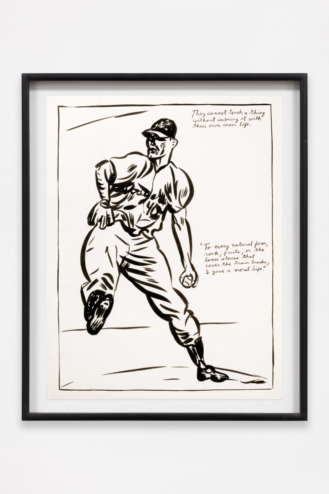 Raymond Pettibon
No Title (They cannot touch)
1987
Ink on paper
22 1/2 x 17 1/2 inches (57.2 x 44.5 cm)