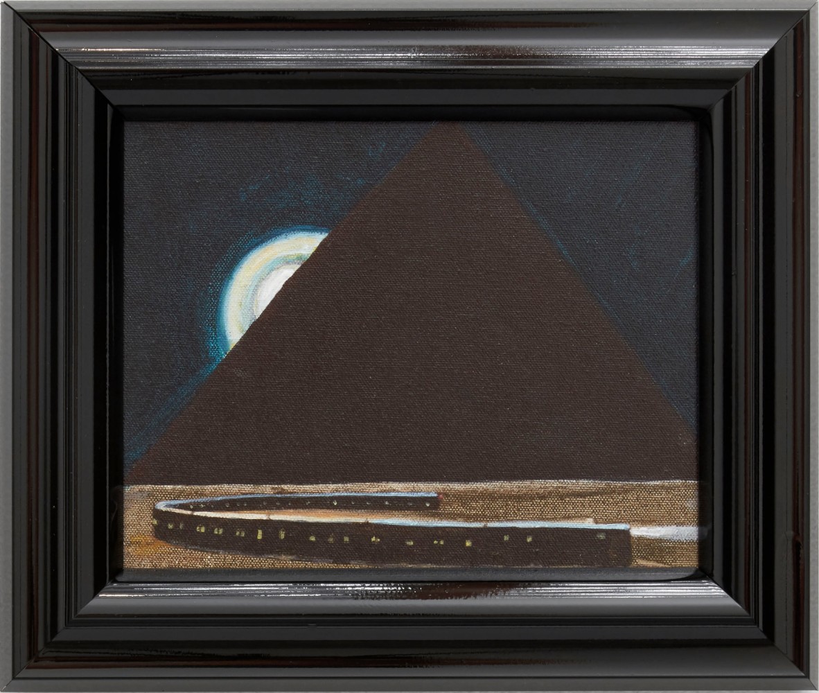 Jim Adams
Nubian Express No. 4, 2000
Acrylic on canvas
11.5 x 13.25 x 1.75 in. framed