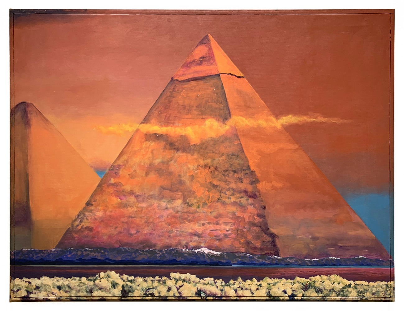 Jim Adams
Eternal Symbol, 1996
Acrylic on canvas, hand-painted artist frame
37.75 x 49.5 in.