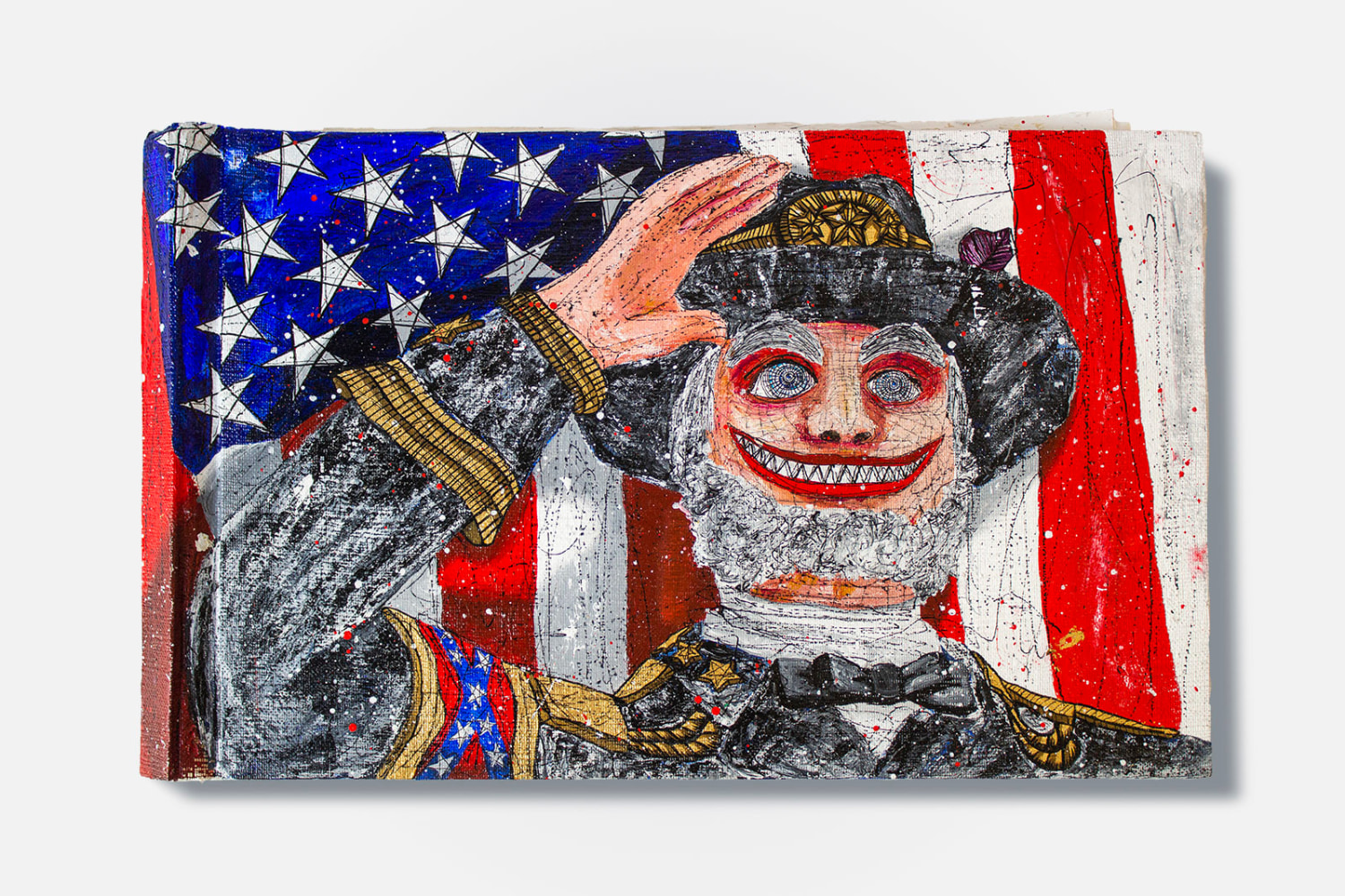 Federico Solmi
The Gracious General,&amp;nbsp;2018
Hand-painted artist book
10 pages + front / back cover
24 x 36 in (open)
24 x 18 in (closed)