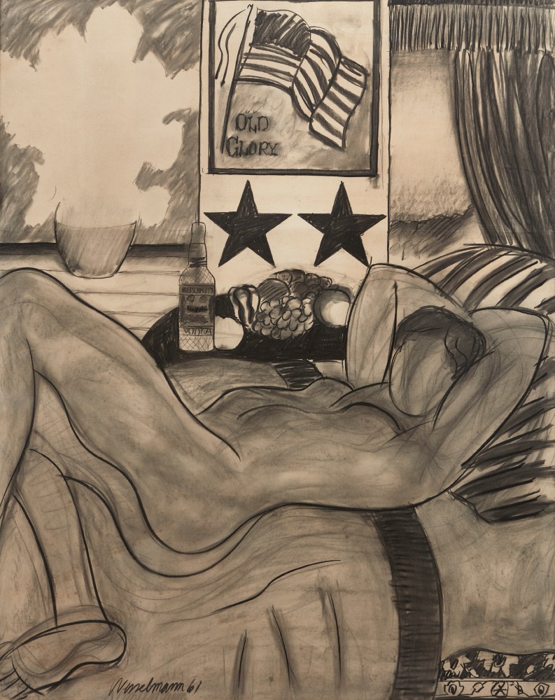 Tom Wesselmann  Drawing for Great American Nude #21, 1961