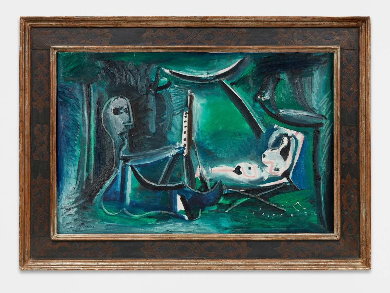 Pablo Picasso - Le peintre et son modèle dans un paysage
