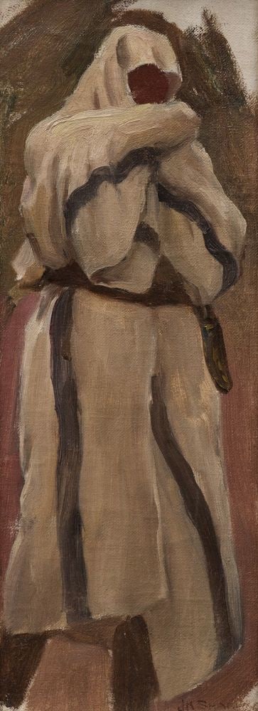 Julia Sun Goes Down, oil on canvas, 15 x 7 1/2 inches, TOG4554.1