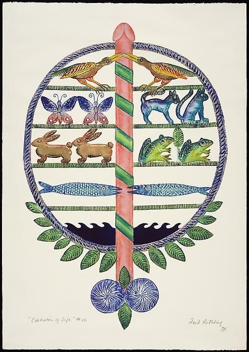 Celebration of Life, ed. no.&amp;nbsp;12, d. 1997, embossed painting, 40 x 30 inches