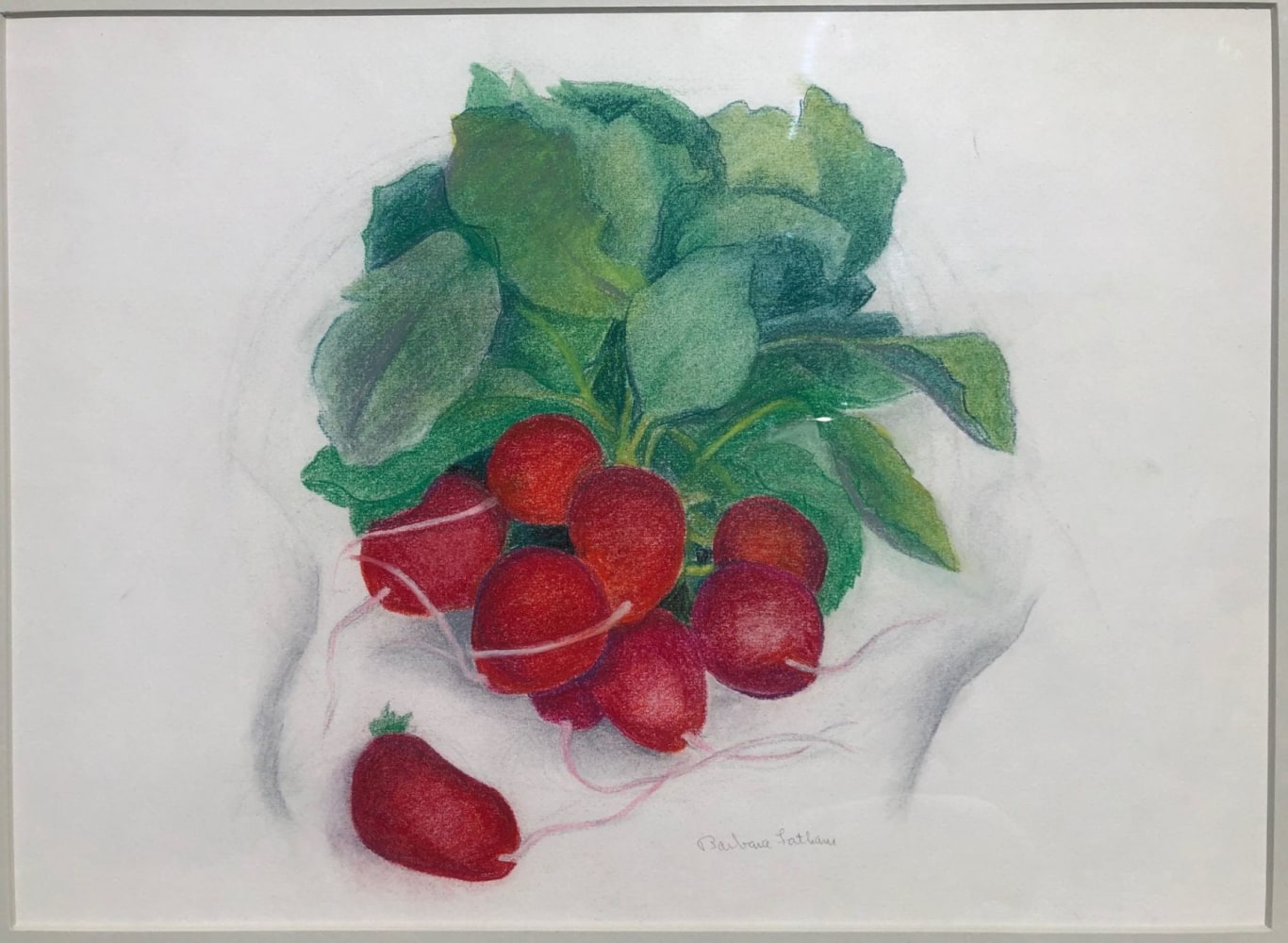 Radishes from My Garden, pastel on paper, 11 1/2 x 15 3/4 inches, OC295-4
