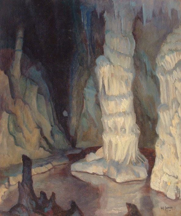 Carlsbad Caverns #2, d. 1924, oil on canvas, 36 x 30 inches, NP66-504