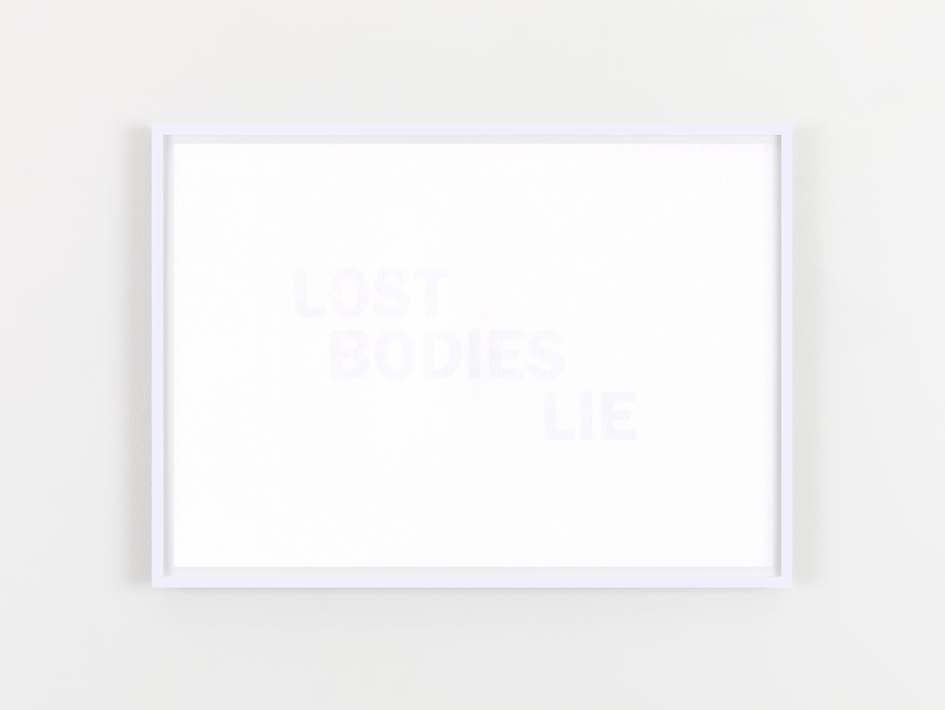 LOST BODIES LIE
2020
Inkjet print on reverse of 160gsm acid free paper
edition of 6
21 x 29.7 cm / 8.3 x 11.7 in unframed
​&amp;euro;4,000 ex VAT