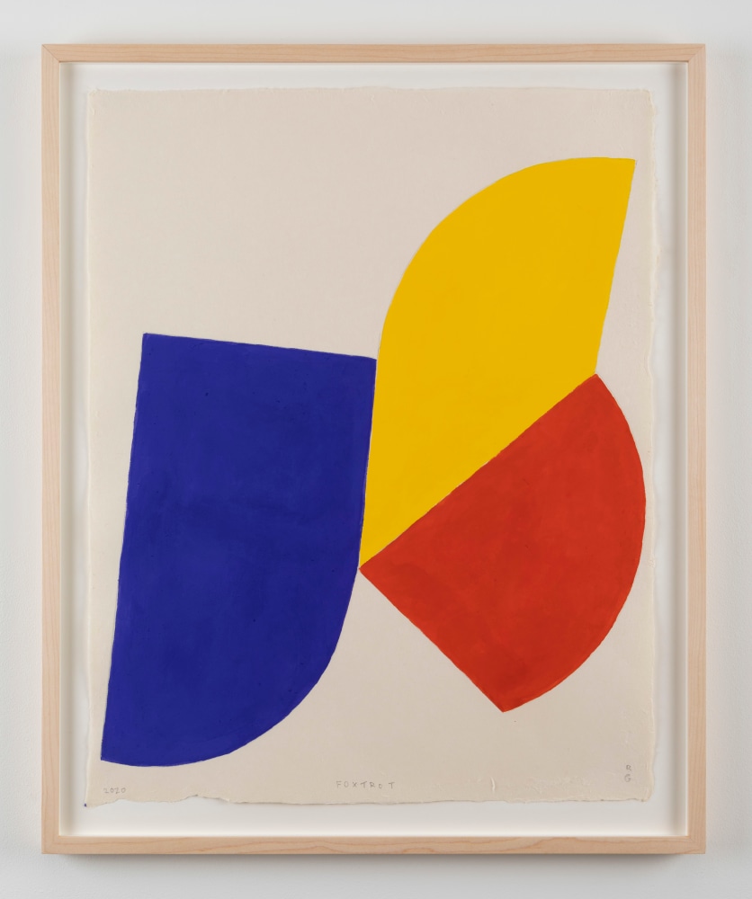 Foxtrot&amp;nbsp;
2020
gouache on handmade echizen kozo washi paper
63.5 x 50.5 cm / 25 x 19.9 in unframed&amp;nbsp;&amp;nbsp;
72 x 59 cm / 28.3 x 23.2 in framed&amp;nbsp;&amp;nbsp;
RG97320&amp;nbsp;

&amp;euro;4,000 (ex vat in EU)&amp;nbsp;