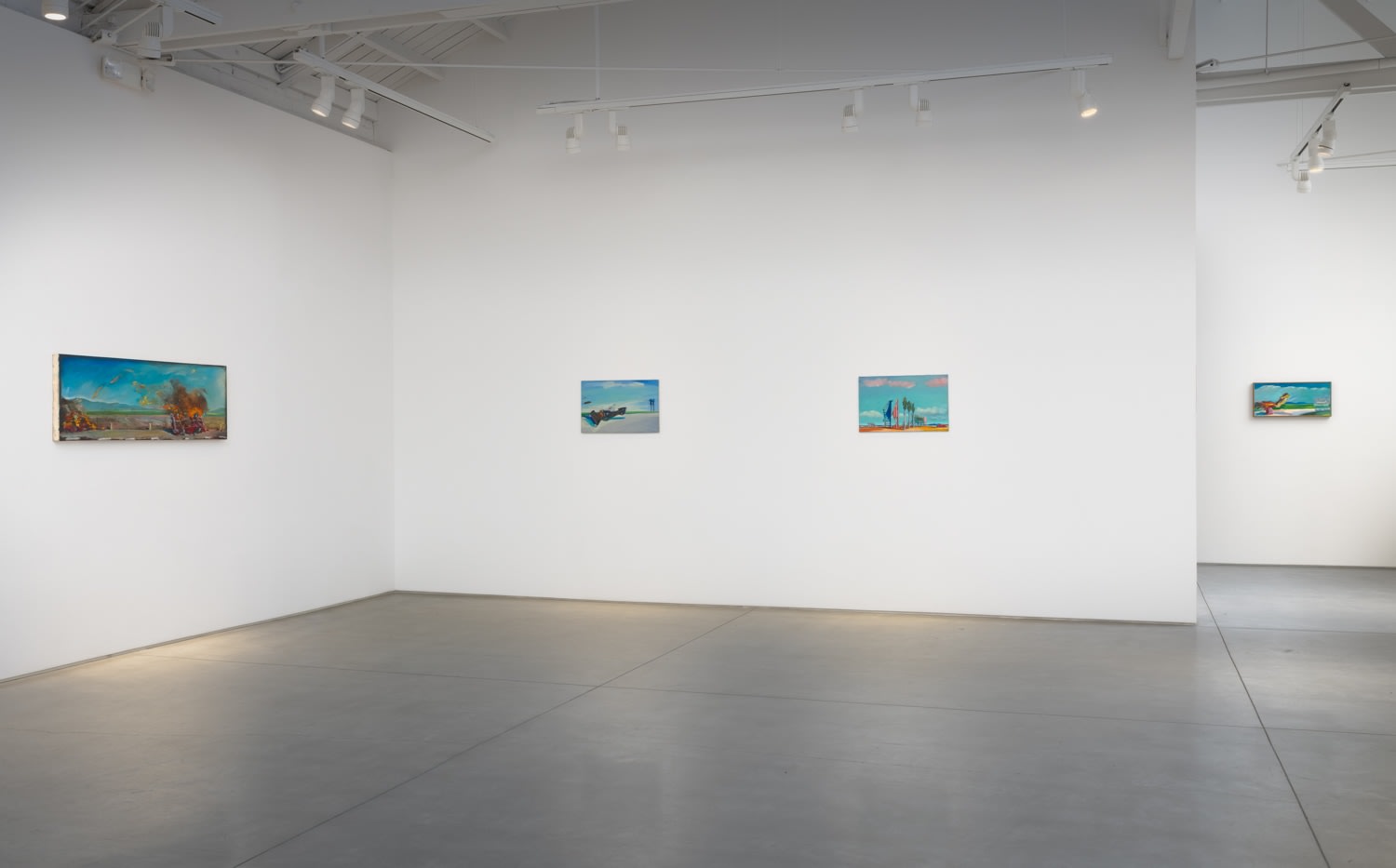 Installation view of Carlos Almaraz: Los Angeles, 2025