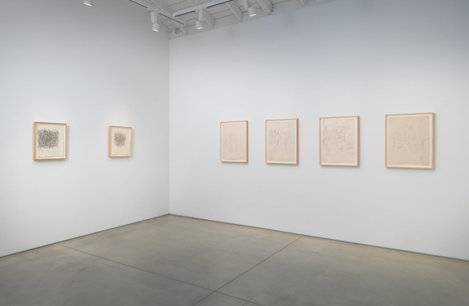Craig Kauffman Drawings from 1958-9​, installation view
