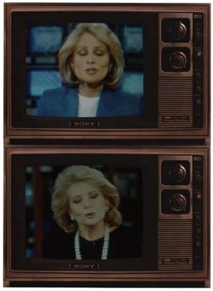 T.V. Network Newswomen Corresponding (Faith and Barbara), 1986