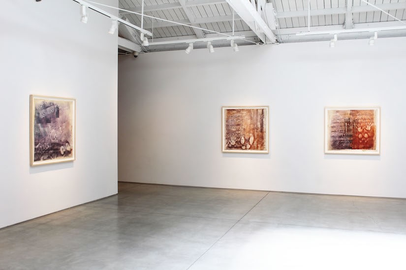 Sari Dienes &quot;Dear Sid, with Love&quot; The Hollywood Rubbings​, installation view