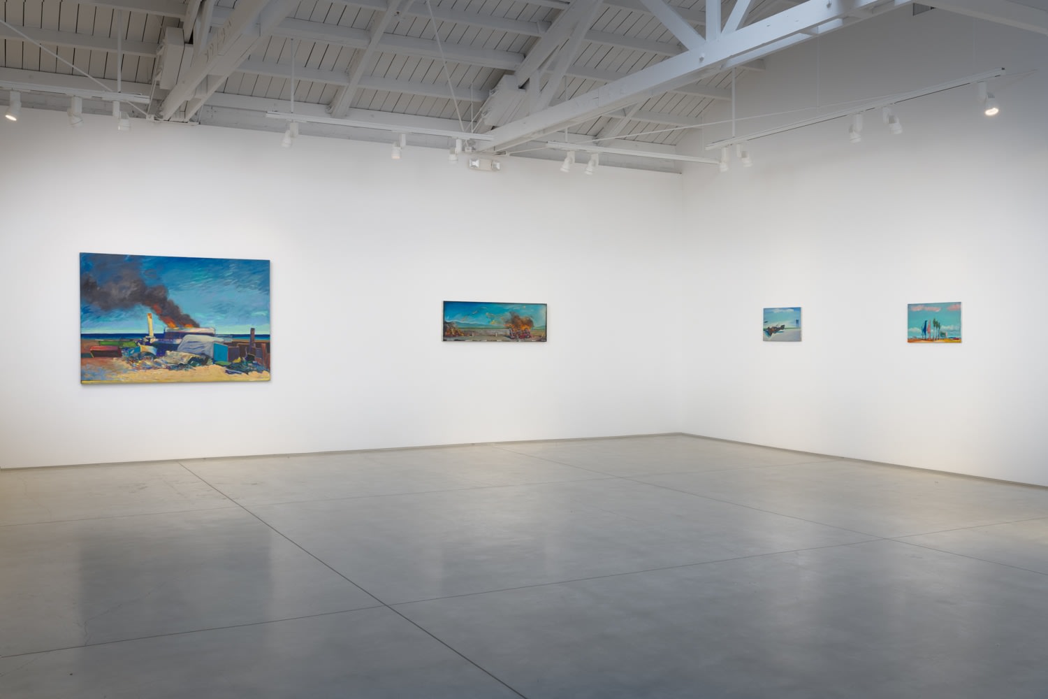 Installation view of Carlos Almaraz: Los Angeles, 2025