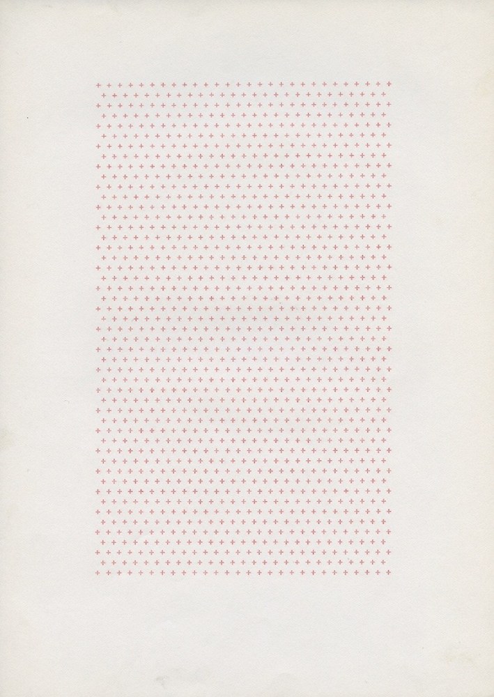 Irma Blank  Eigenschriften, Pagina 86, 1970