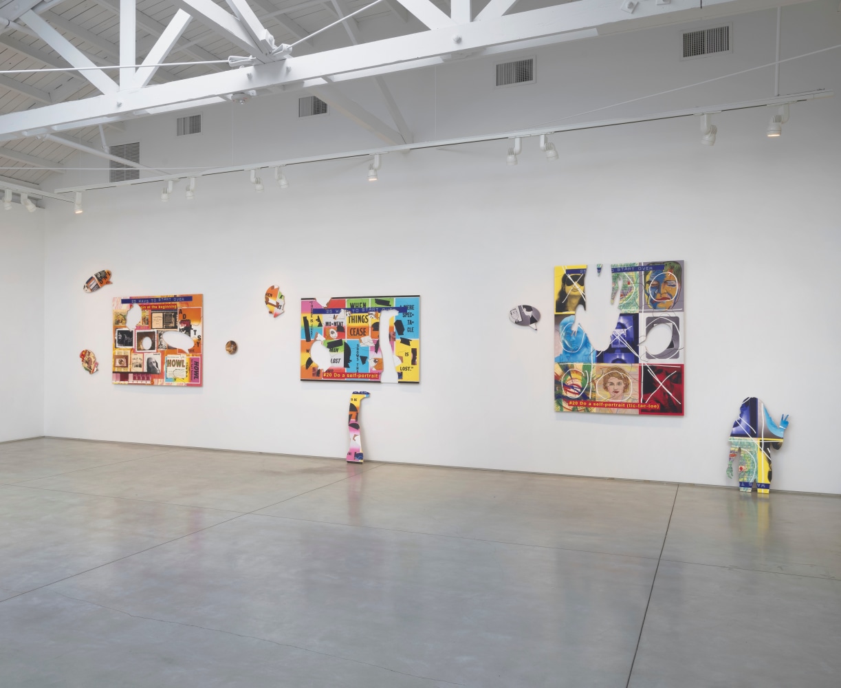 Installation view of Allen Ruppersberg 25 Ways To Start Over​​​​​​​, 2024