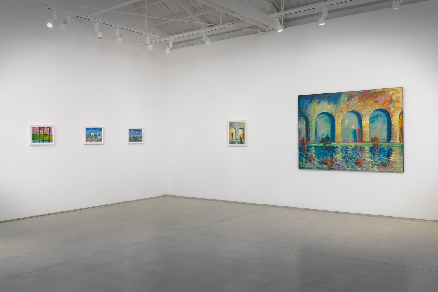 Installation view of Carlos Almaraz: Los Angeles, 2025