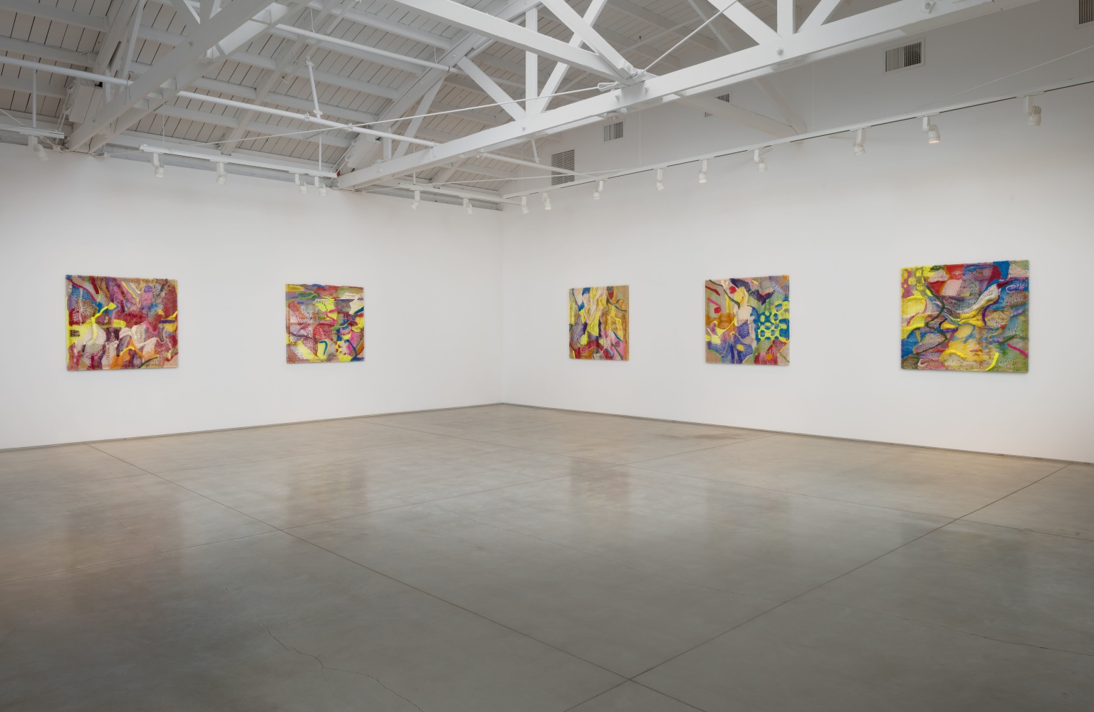 Installation view of Channing Hansen Cosmic Fabric​​​​​​​, 2024