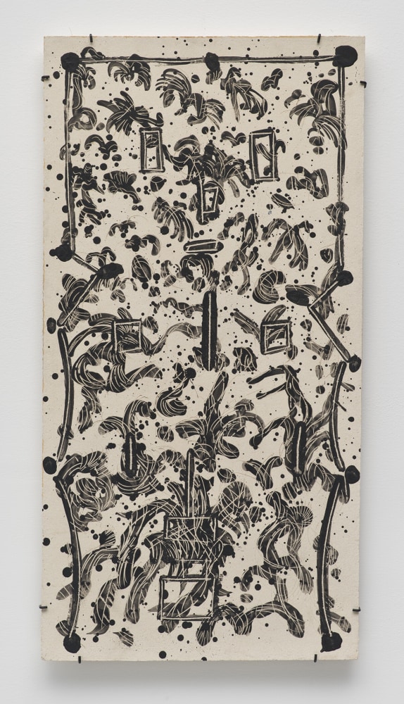 A fired and glazed ceramic by Lee Mullican