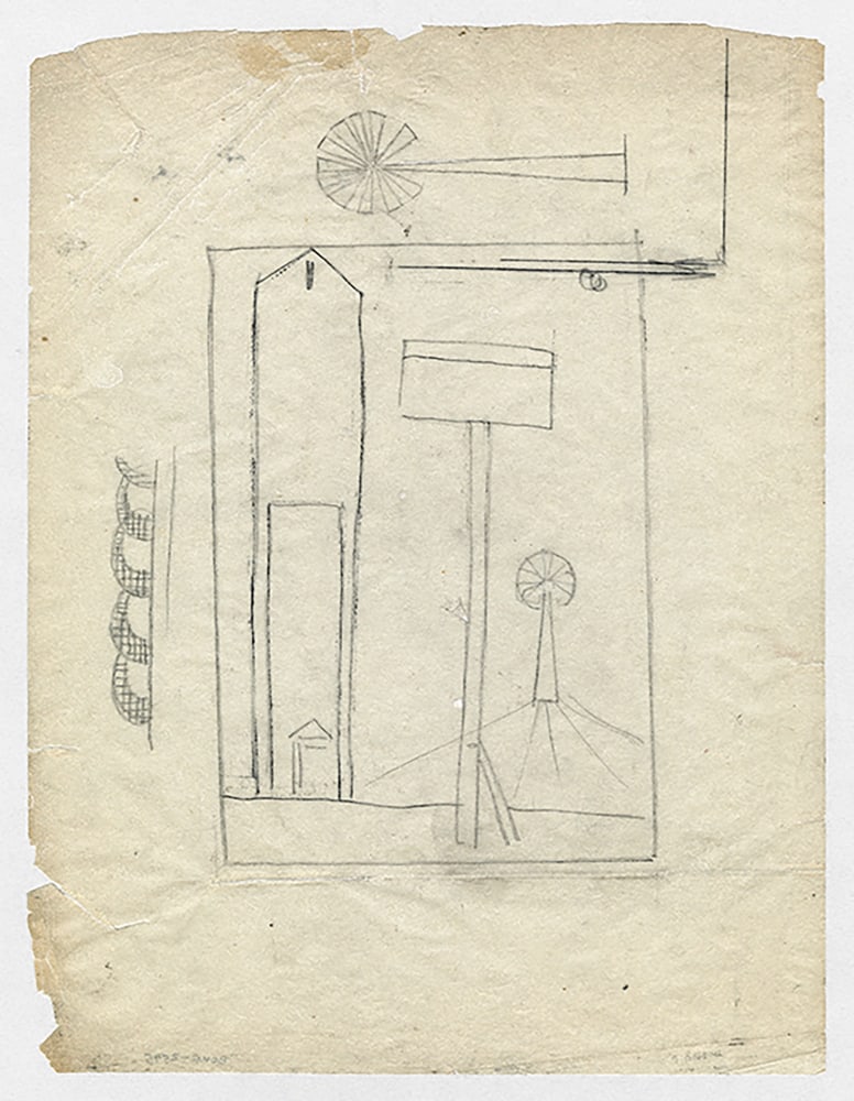 Untitled, 1947-1949&amp;nbsp;

Ink and pencil on tracing paper&amp;nbsp;

11 1/2 x 9&amp;nbsp;inches

&amp;copy; The Easton Foundation / VAGA at Artists Rights Society (ARS), NY.