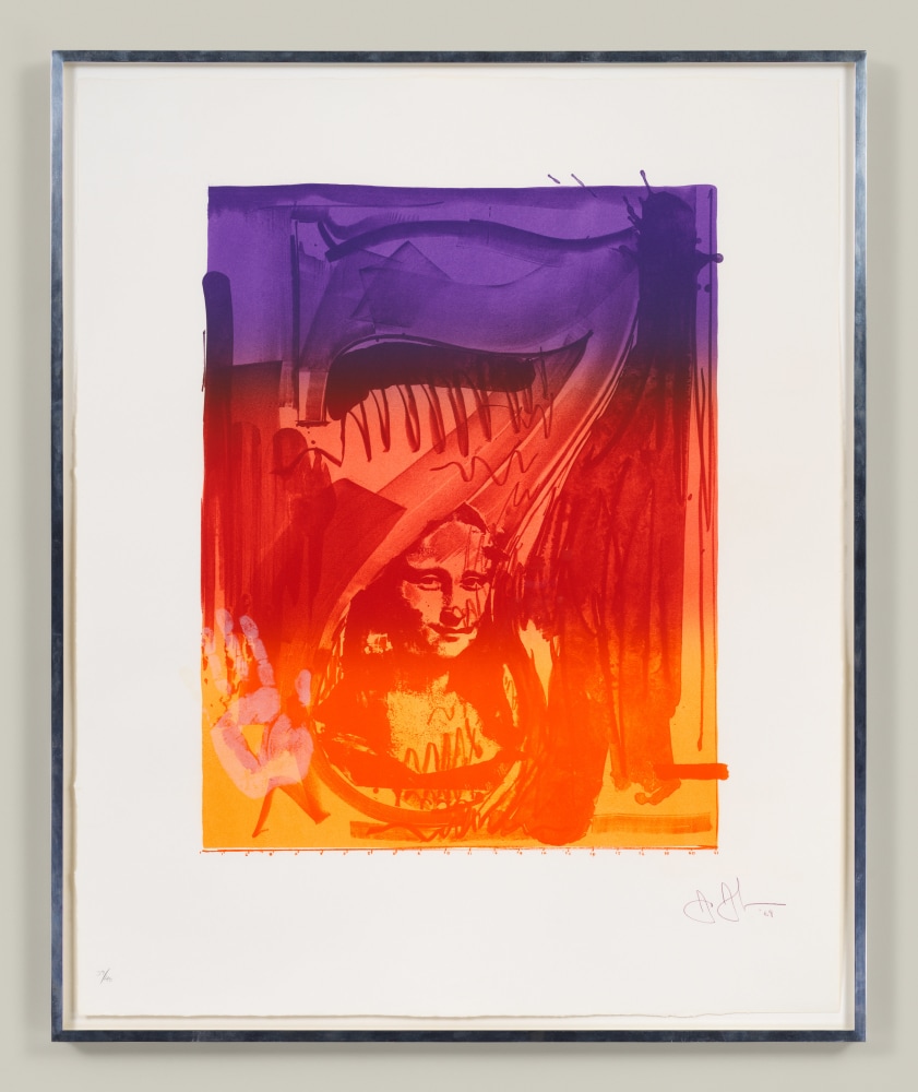 Jasper Johns&amp;nbsp;
Figure 7, from Color Numeral Series, 1969&amp;nbsp;
Lithograph&amp;nbsp;
28 x 22 1/2 inches, image&amp;nbsp;
38 x 31 inches, sheet&amp;nbsp;
Edition of 40&amp;nbsp;

ULAE 66&amp;nbsp;