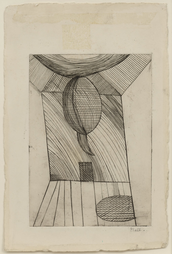 Untitled&amp;nbsp;alternative plate&amp;nbsp;&amp;nbsp;

He Disappeared into Complete Silence,&amp;nbsp;1946&amp;ndash;1947&amp;nbsp;

Engraving and&amp;nbsp;drypoint&amp;nbsp;on smooth wove paper&amp;nbsp;

10 x 6 5/8 inches, sheet

&amp;copy; The Easton Foundation / VAGA at Artists Rights Society (ARS), NY.