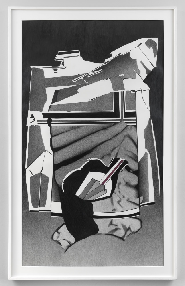 Beinen II, 1998
Graphite and red crayon on paper
72 x 42 inches
(framed)